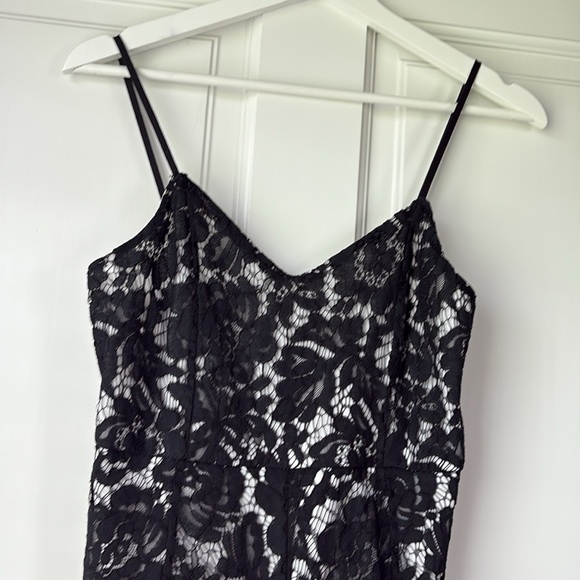 Elegant Classy Black Lace Dress small - Picture 3 of 6
